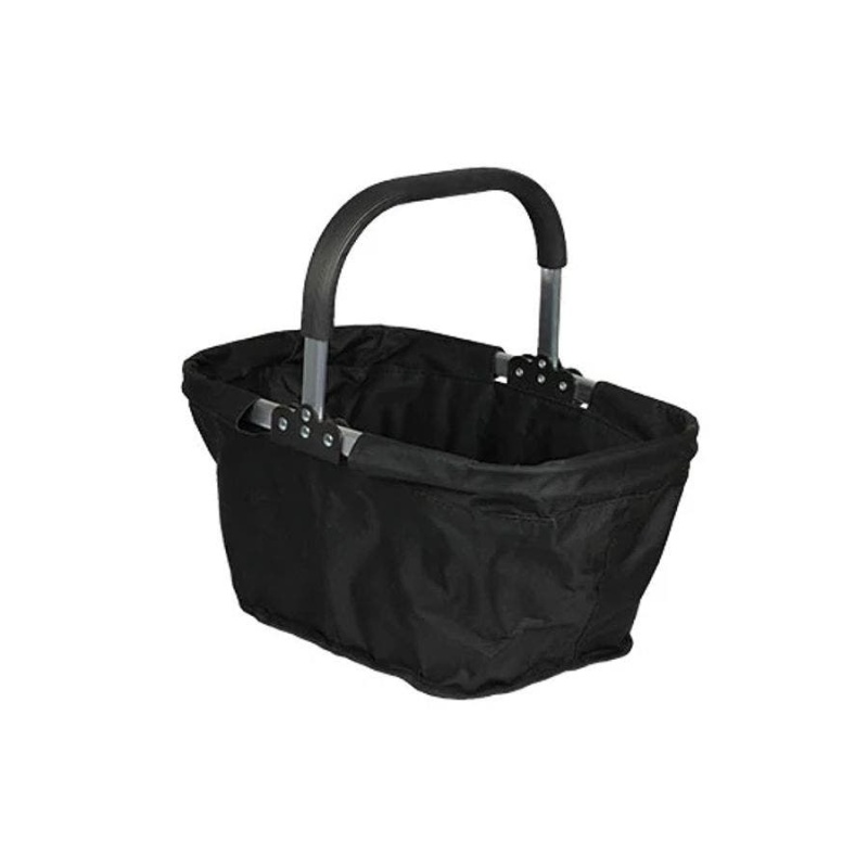 Black Collapsible Market Basket 17" X 11" X 9"