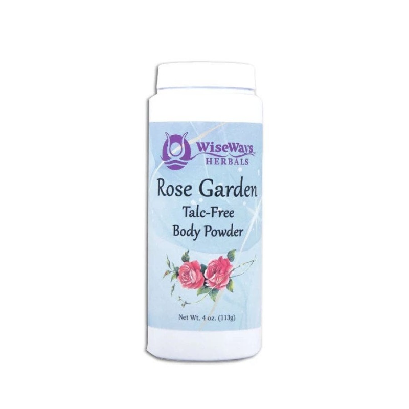 Wiseways Herbals Rose Garden Talc-Free Body Powder 4 Oz