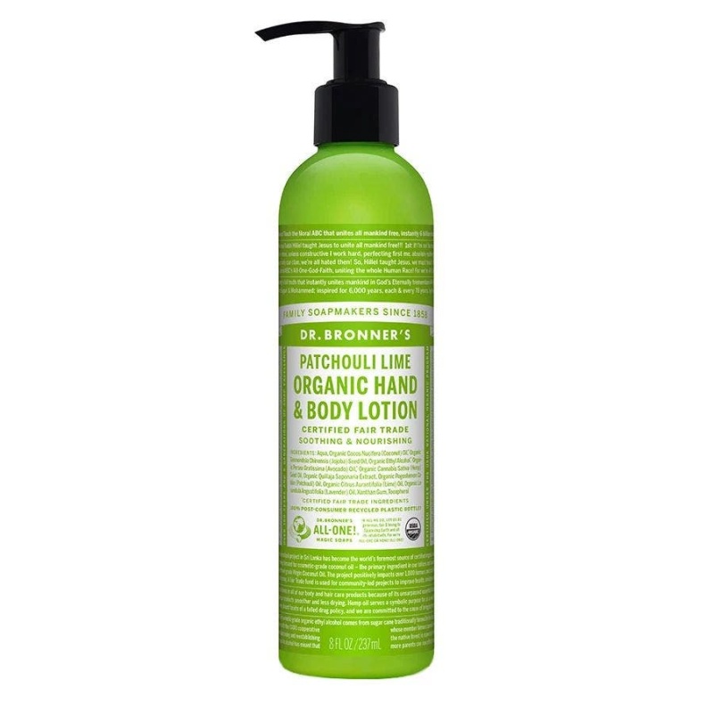 Dr. Bronner's Organic Patchouli Lime Lotion 8 Fl. Oz