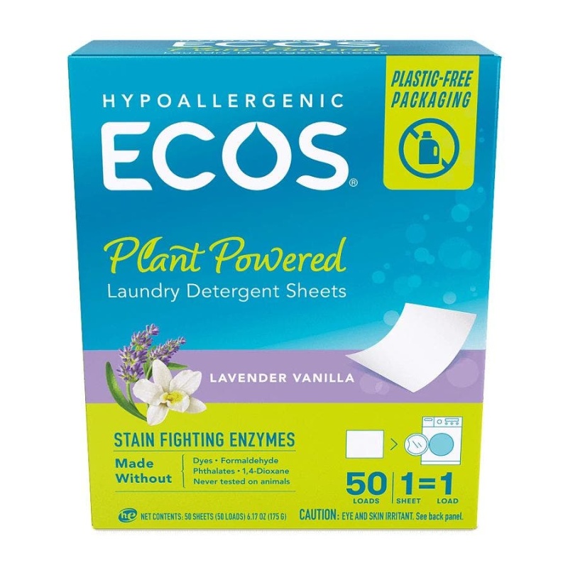 Earth Friendly Products Lavender & Vanilla Laundry Detergent Sheets 50 Count