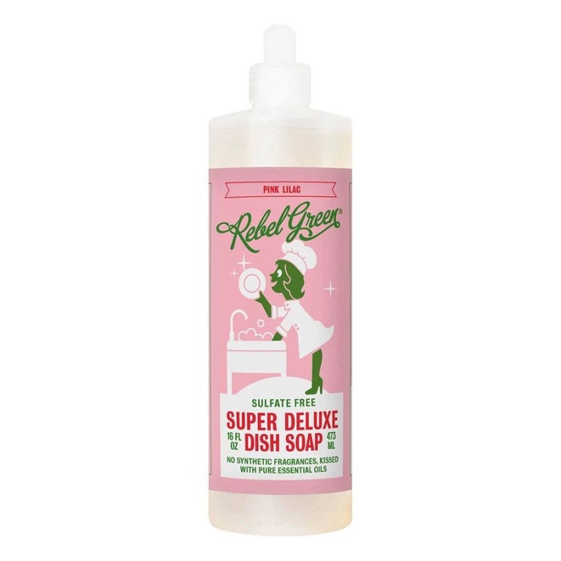 Rebel Green Pink Lilac Deluxe Dish Soap 16 Fl. Oz