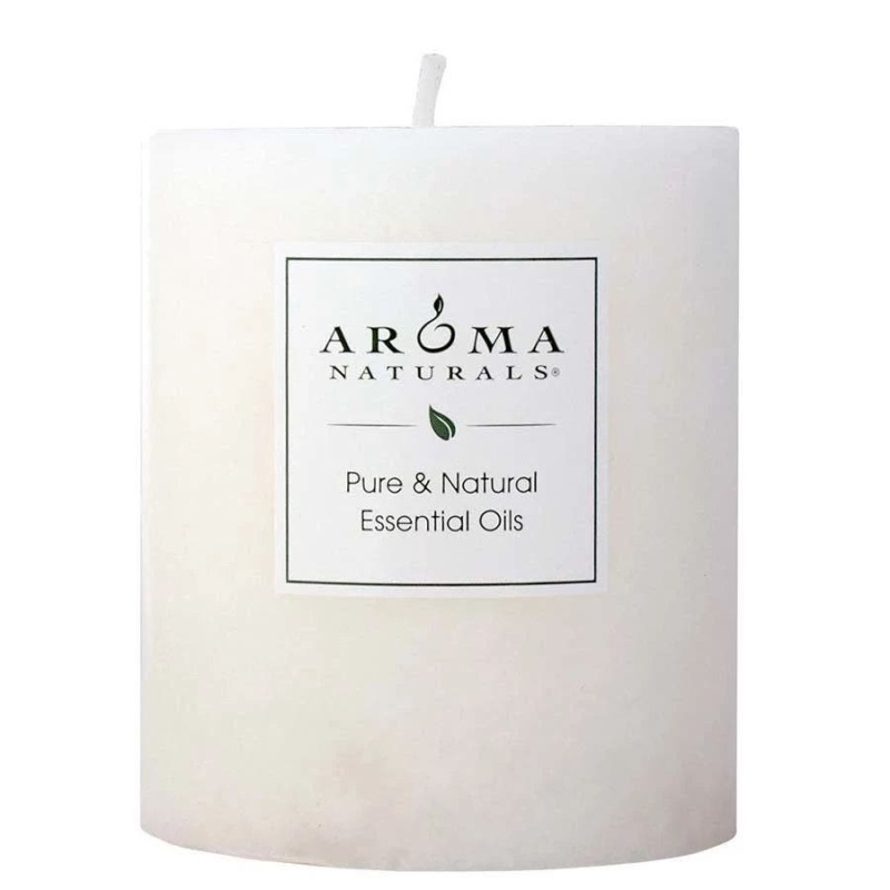 Aroma Naturals Meditation White Pillar 3" X 3 1/2"
