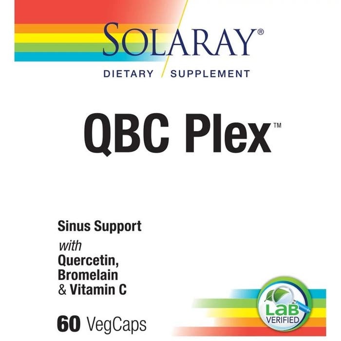 Solaray Qbc Plex Quercetin Bromelain Vitamin C Complex 60 Count