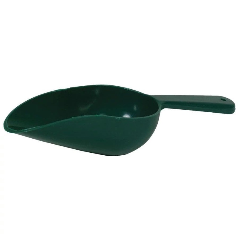 4-Inch Green Plastic Scoop