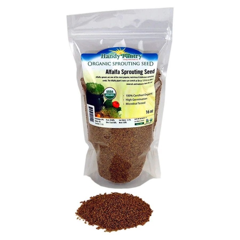 Handy Pantry Organic Alfalfa Sprouting Seeds 16 Oz