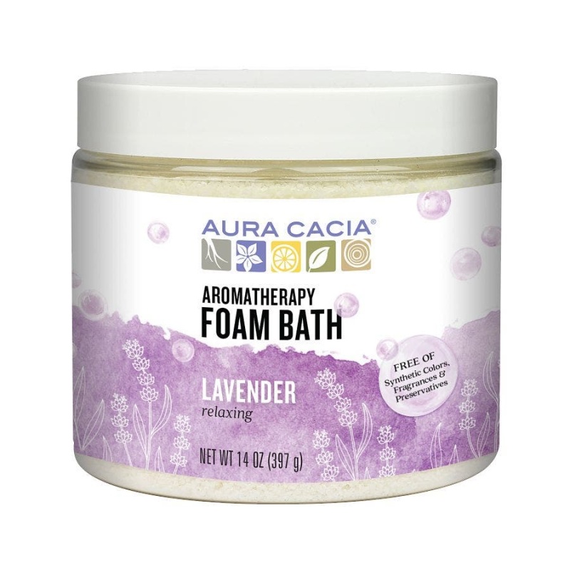 Aura Cacia Lavender Foam Bath 14 Oz