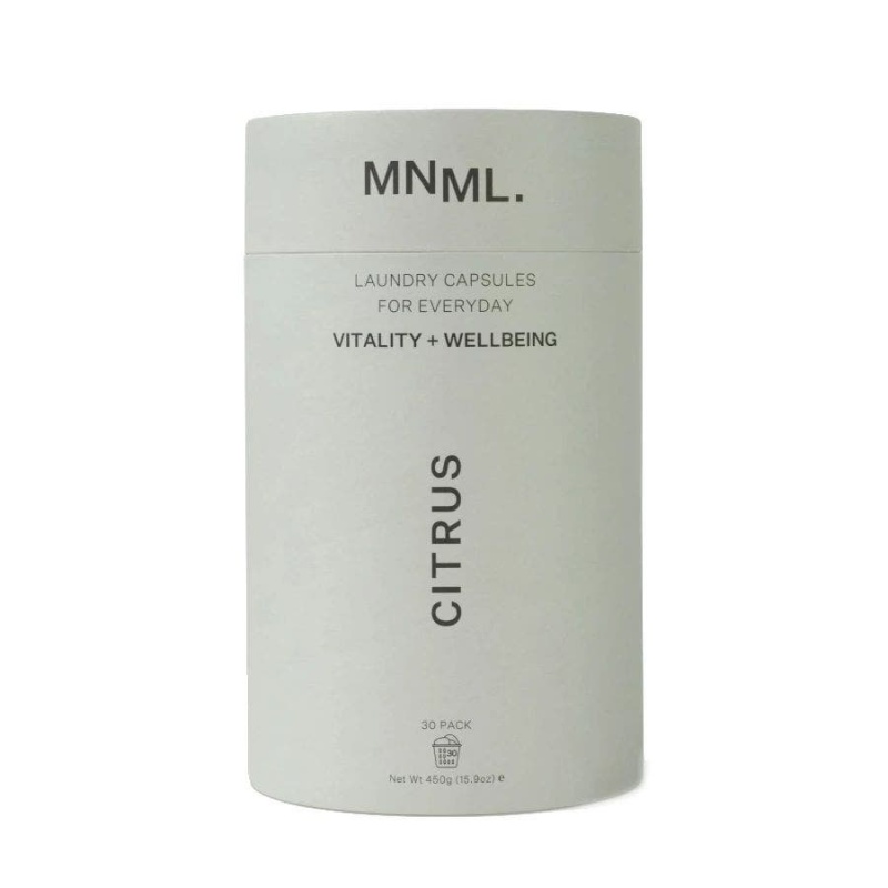 Mnml Vitality + Wellbeing Citrus 3-In-1 Laundry Capsules 30 Pack