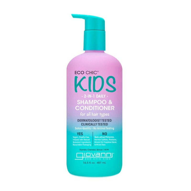 Giovanni Eco Chic Kids 2-In-1 Daily Shampoo & Conditioner 16.5 Fl. Oz