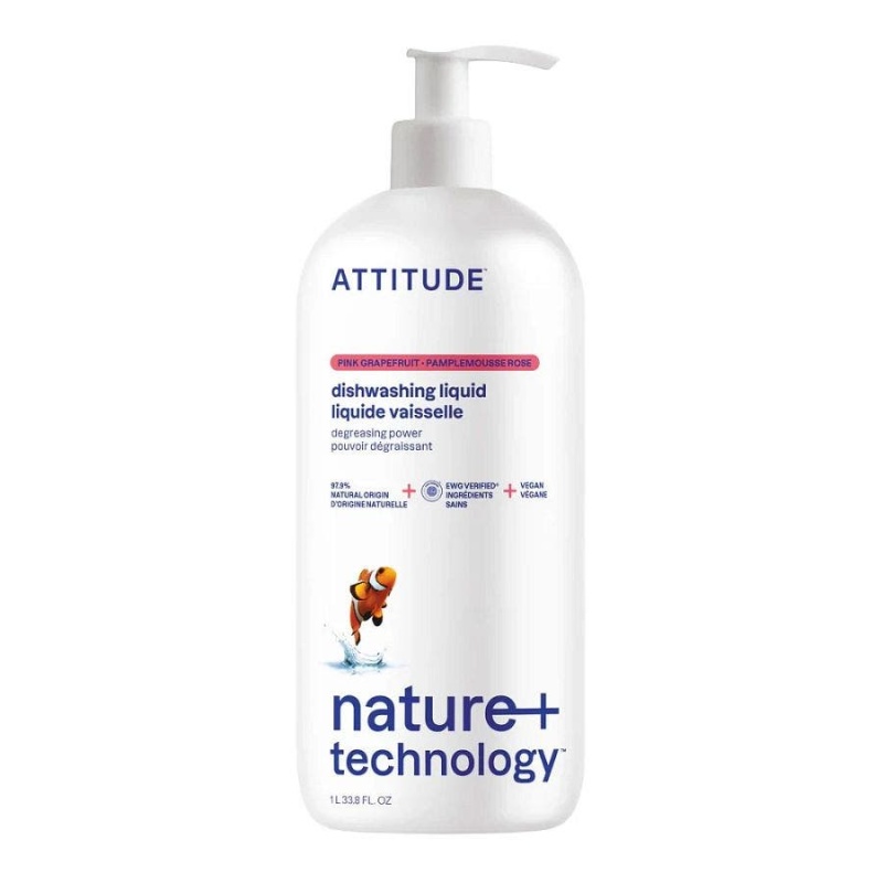 Attitude Pink Grapefruit Dishwashing Liquid 33.8 Fl. Oz
