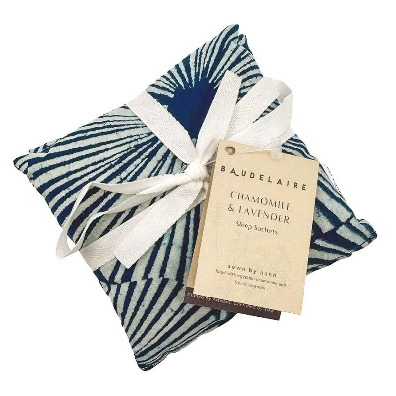 Baudelaire Indigo Sleep Sachets 6" X 6" Set Of 3