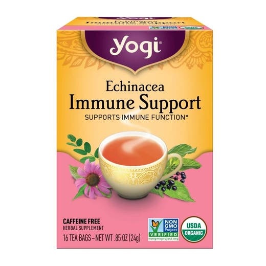 Yogi Tea Organic Echinacea Immune Support Tea 16 Tea Bags