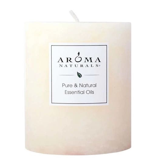 Aroma Naturals Peace Pearl White Pillar 3" X 3 1/2"