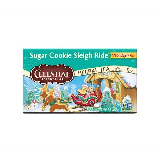 Celestial Seasonings Sugar Cookie Sleigh Ride Herbal Tea - 18 Tea Bags