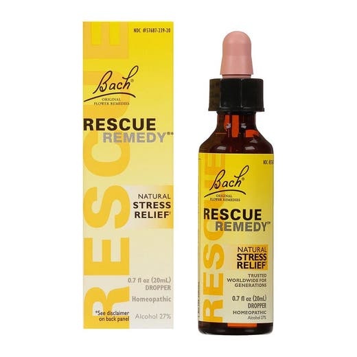 Bach Flower Remedies Rescue Remedy Flower Essence 20 Ml Dropper