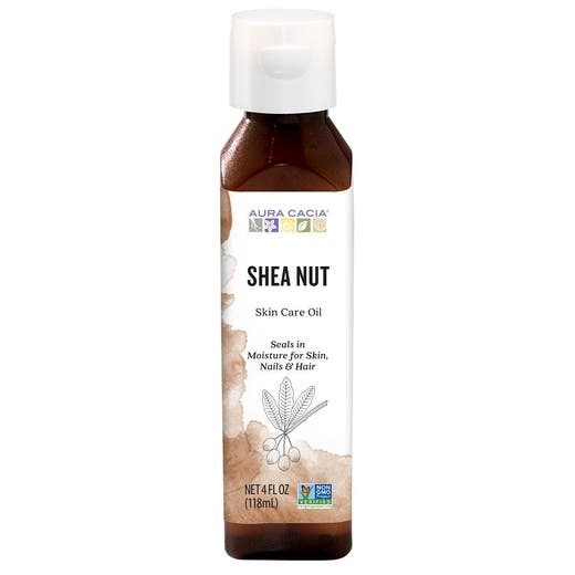 Aura Cacia Shea Nut Oil 4.0 Fl. Oz - Natural Nourishment for Skin and Hair