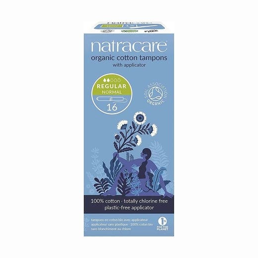 Natracare Organic Regular Tampons With Applicator - 16 Count