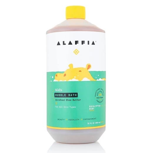 Alaffia Kids Eucalyptus Mint Bubble Bath 32 Fl. Oz