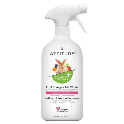 Attitude Unscented Fruit & Vegetable Wash 27 Fl. Oz