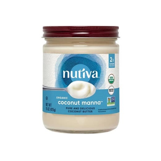 Nutiva Organic Coconut Manna 15 Oz. Glass Jar