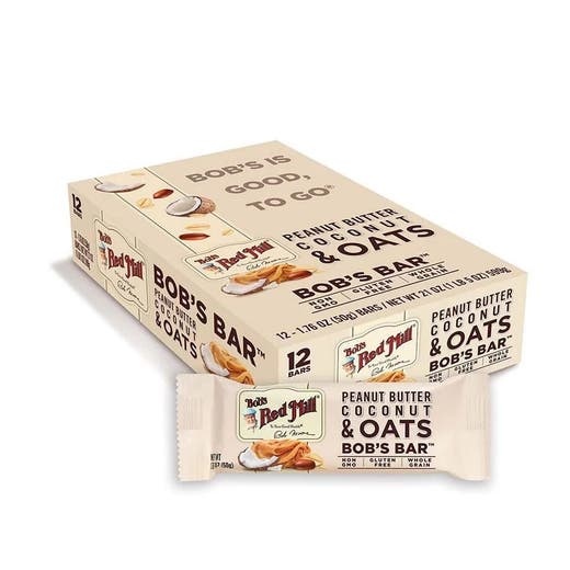 Bob's Red Mill Peanut Butter Coconut & Oats Bob's Bar 12 Pack (1.76 Oz.)