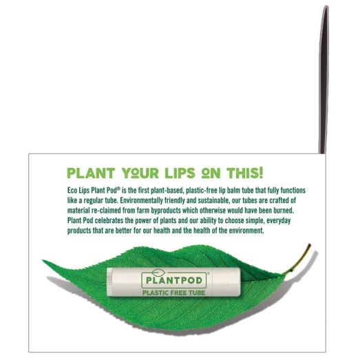 Eco Lips Plant Pod Melondramatic Lip Balm Display 24 Tubes