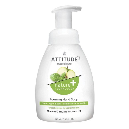 Attitude Apple & Basil Foaming Hand Soap 10 Fl. Oz - Refresh Your Hands Naturally