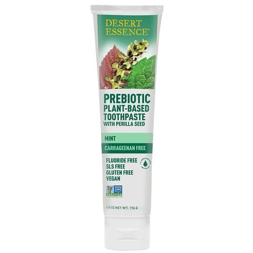 Desert Essence Prebiotic Plant-Based Carrageenan Free Mint Toothpaste 6.25 Oz