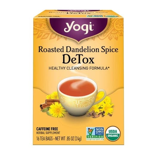 Yogi Tea Organic Roasted Dandelion Spice Detox Tea - 16 Tea Bags