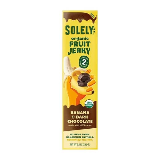 Solely Organic Banana & Chocolate Fruit Jerky 0.8 Oz