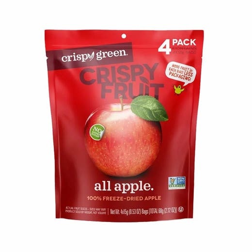 Crispy Green Apple Freeze-Dried Fruit Pack - 4 Pouches