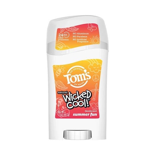 Tom's Of Maine Wicked Cool Summer Fun Natural Aluminum-Free Kids Deodorant 1.6 Oz