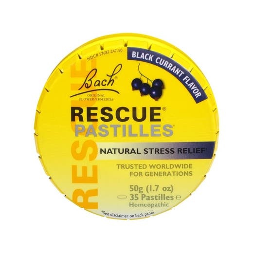 Bach Flower Remedies Black Currant Rescue Pastilles - Natural Stress Relief