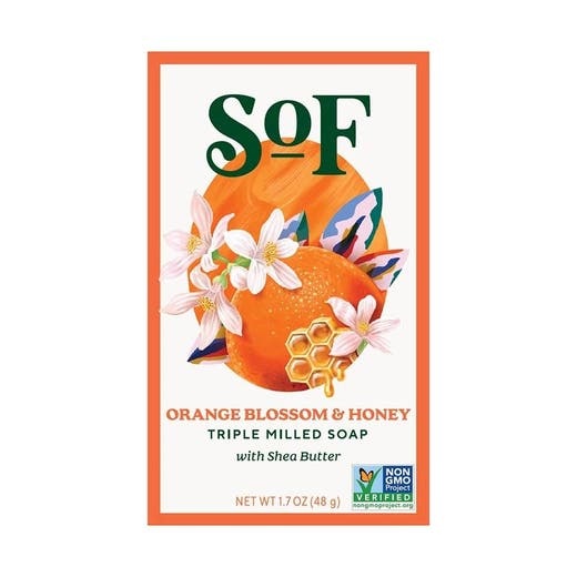South Of France Orange Blossom And Honey Triple Milled Bar Soap 1.7 Oz
