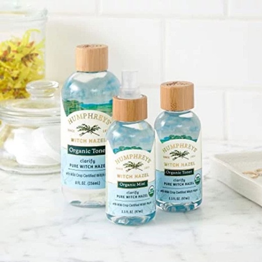 Humphreys Organic Clarify Pure Witch Hazel Toner 8 Oz - Revitalize Your Skin Naturally