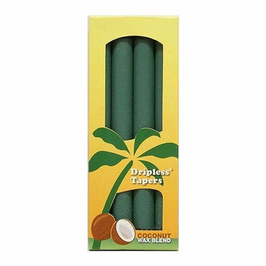 Aloha Bay Green Unscented Taper Candles 9" 4-Pack