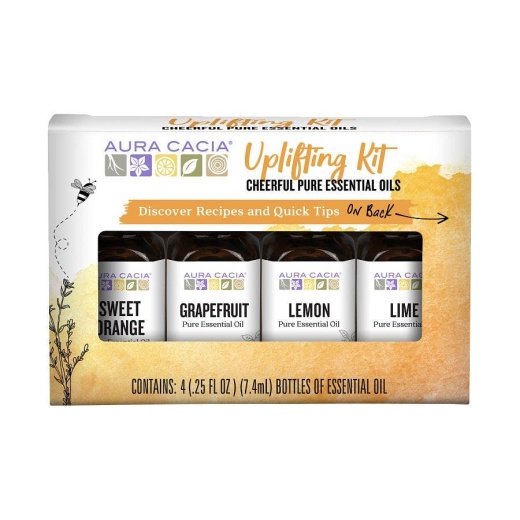 Aura Cacia Uplifting Kit - Experience the Joy of Citrus Essential Oils