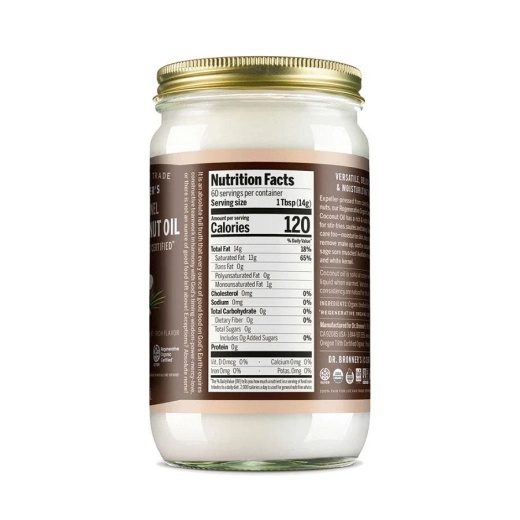 Dr. Bronner's Whole Kernel Coconut Oil 30 Fl. Oz. - Case Of 12