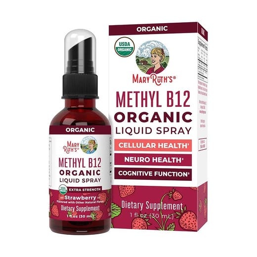 Mary Ruth's Organic Strawberry Methyl B12 Liquid Spray 1 Fl. Oz