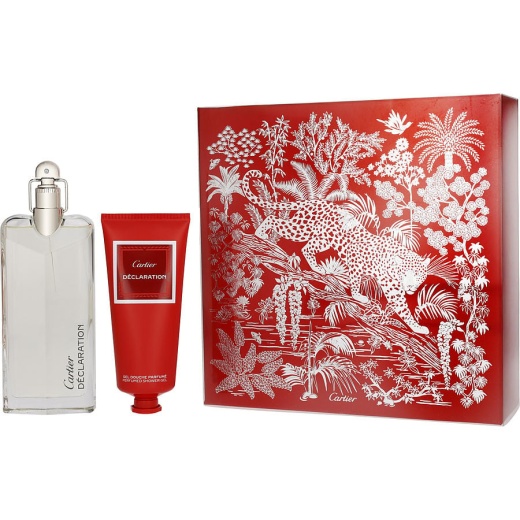 Declaration Eau De Toilette Spray 3.3 Oz & All Over Shampoo 3.4 Oz (Travel Edition)