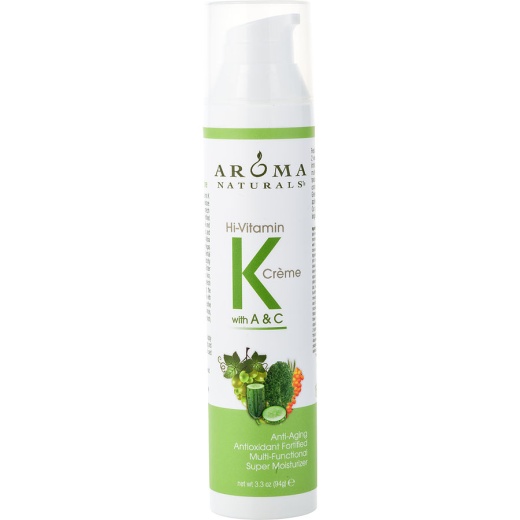 Vitamin K Creme Aromatherapy By Aroma Naturals Hi-Vitamin K Creme With A & c