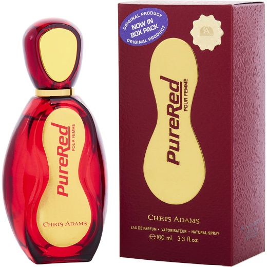 Chris Adams Pure Red Eau De Parfum Spray - 3.4 Oz