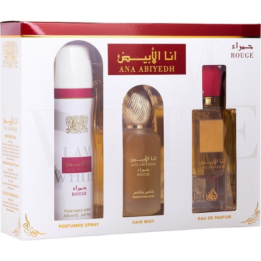 Lattafa Ana Abiyedh Rouge Eau De Parfum Gift Set
