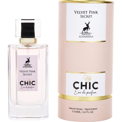 Maison Alhambra Chic Velvet Pink Secret Eau De Parfum Spray 3.4 Oz