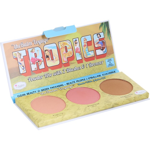 Thebalm Voyage Tropics Powder Trio - 2 Blushes & 1 Bronzer
