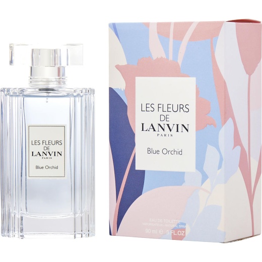 Les Fleurs De Lanvin Blue Orchid By Lanvin Edt Spray 3 Oz