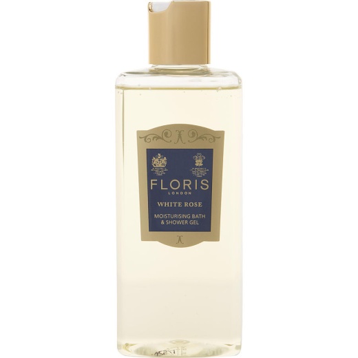 Floris White Rose Moisturizing Bath & Shower Gel 8.5 Oz