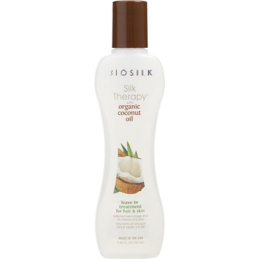 Biosilk Silk Therapy with Organic Coconut Oil Leave In Treatment 5.6 Oz