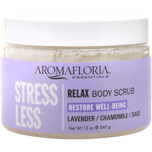 Stress Less By Aromafloria Sugar Scrub 12 Oz - Luxurious Aroma for Ultimate Relaxation