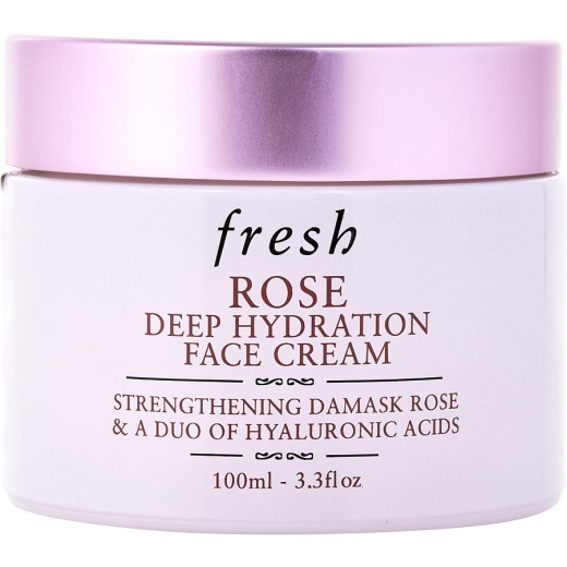 Fresh By Fresh Rose Deep Hydration Face Cream W/Damask Rose & Hyaluronic Acids --100Ml/3.3Oz
