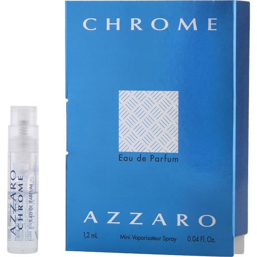 Chrome by Azzaro Eau De Parfum Spray Vial On Card for Men